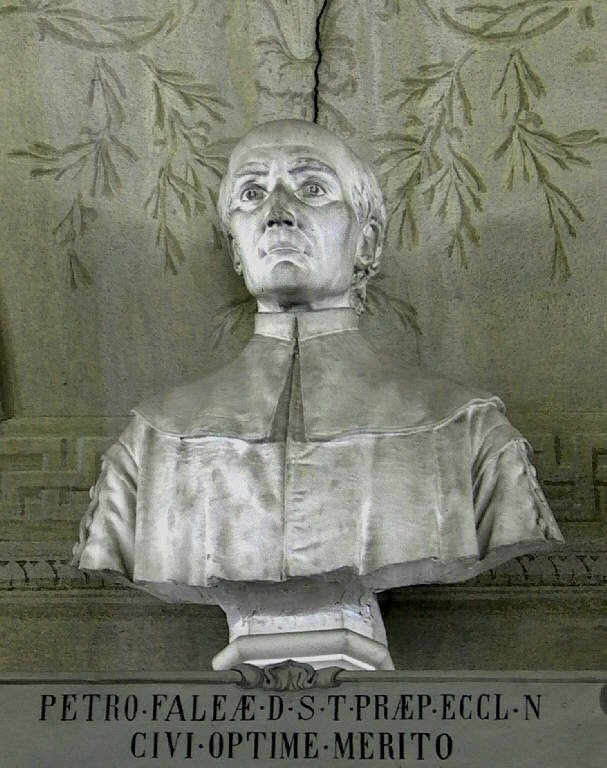Ritratto di don Pietro Faglia (busto, opera isolata) di Ricci Antonio (secondo quarto sec. XX)