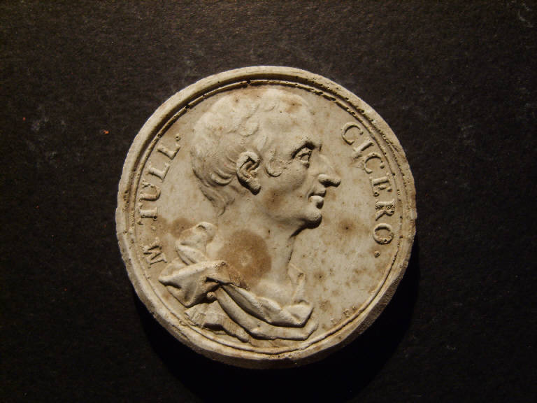 Ritratto di Marco Tullio Cicerone (calco, opera isolata) - ambito italiano (prima metà sec. XIX)