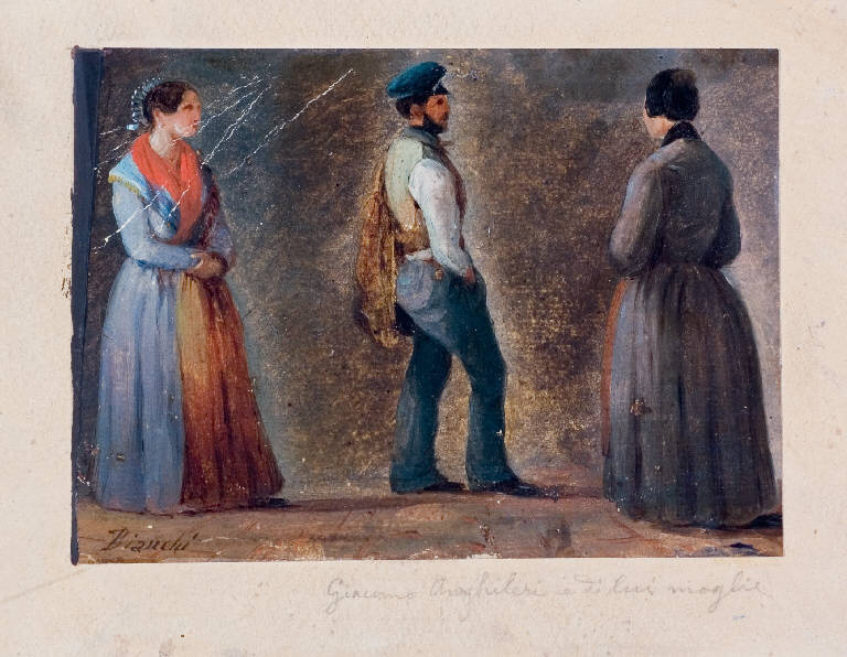 Giacomo Anghileri e di lui moglie, Giacomo Anghileri e sua moglie (dipinto) di Bianchi (prima metà sec. XIX)