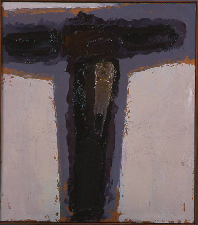 Crocefisso, 69, CRISTO CROCIFISSO (dipinto, opera isolata) di Congdon Grosvenor, William - ambito statunitense Action Painting (seconda metà sec. XX)
