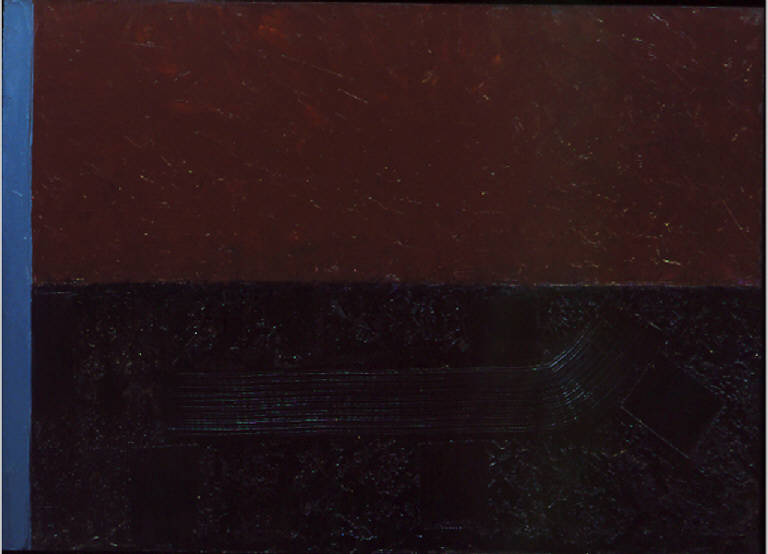 Terra Notte, 3, PAESAGGIO RURALE (dipinto, opera isolata) di Congdon Grosvenor, William - ambito statunitense Action Painting (seconda metà sec. XX)