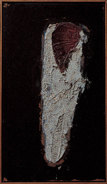 Crocefisso, 64, Cristo crocifisso (dipinto, opera isolata) di Congdon Grosvenor, William - ambito statunitense Action Painting (sec. XX)