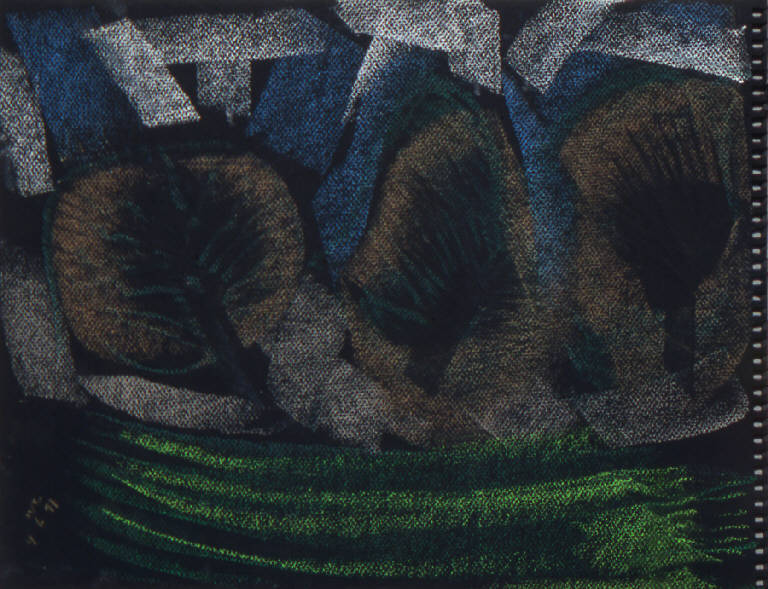 PAESAGGIO RURALE (disegno, opera isolata) di Congdon Grosvenor, William - ambito statunitense Action Painting (seconda metà sec. XX)