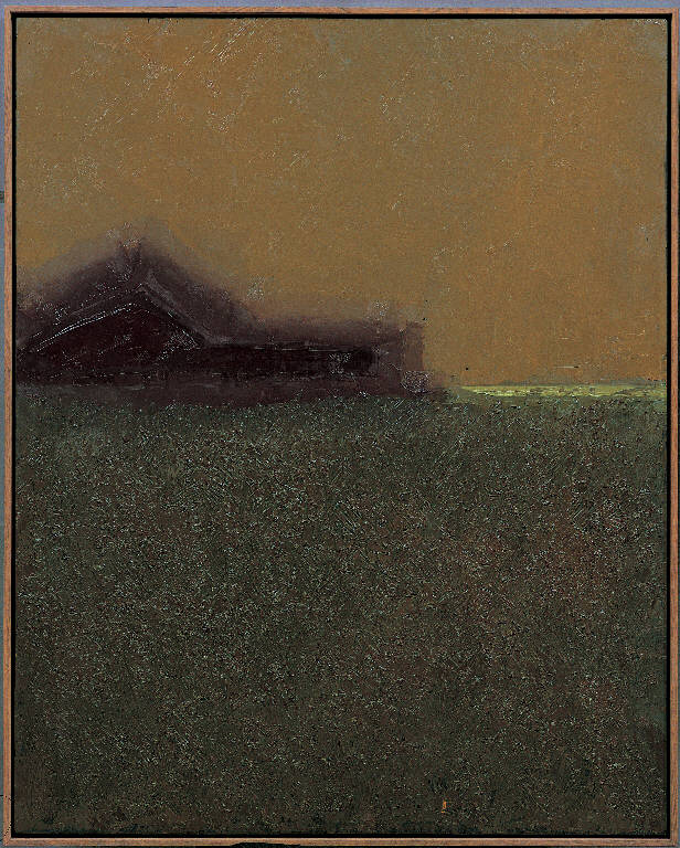Cascinazza (novembre), 9, Paesaggio rurale (dipinto, opera isolata) di Congdon Grosvenor, William - ambito statunitense Action Painting (sec. XX)