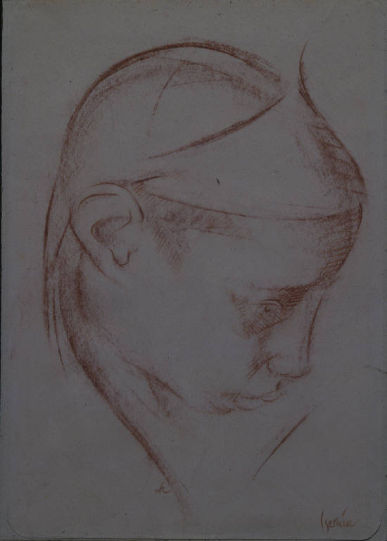 Child Sad - Isernia, FIGURE (disegno, opera isolata) di Congdon Grosvenor, William - ambito statunitense Action Painting (seconda metà sec. XX)
