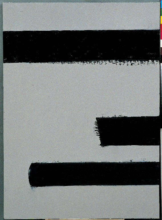 Nero su bianco, Paesaggio rurale (dipinto, opera isolata) di Congdon Grosvenor, William - ambito statunitense Action Painting (sec. XX)