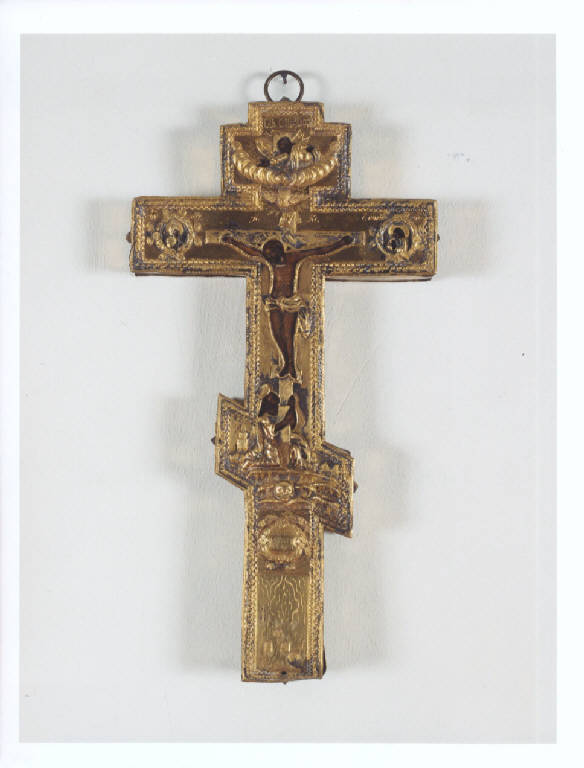Cristo crocifisso (dipinto, opera isolata) - manifattura russa (seconda metà sec. XVIII)