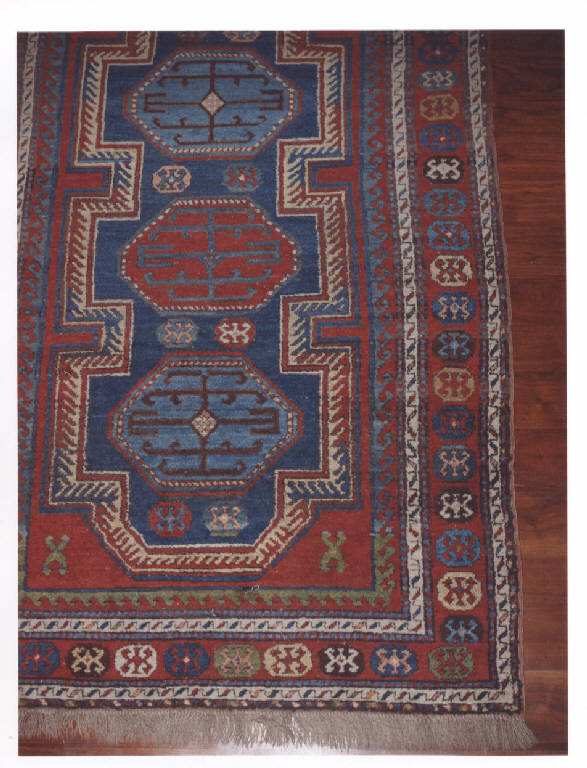 tappeto - kazak, opera isolata - manifattura Kazak (primo quarto sec. XVII)