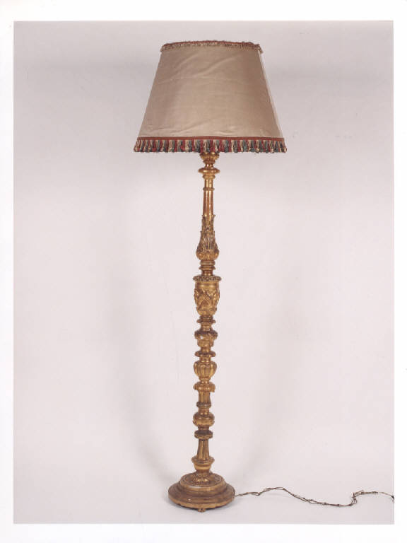 lampada da pavimento, opera isolata - manifattura italiana (prima metà sec. XIX)
