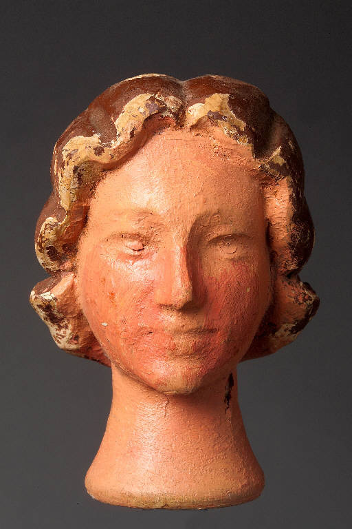 Figura femminile (testa di burattino, insieme) (fine sec. XIX)