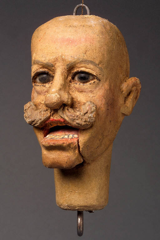 Imperatore francesco giuseppe (testa di marionetta, insieme) - manifattura piemontese (seconda metà sec. XIX)