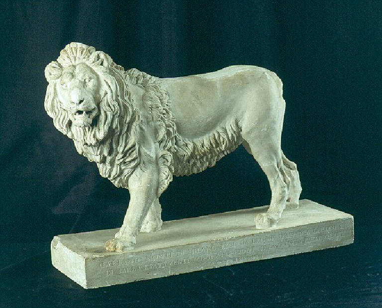 leone (calco, opera isolata) di Monti Gaetano (sec. XIX)
