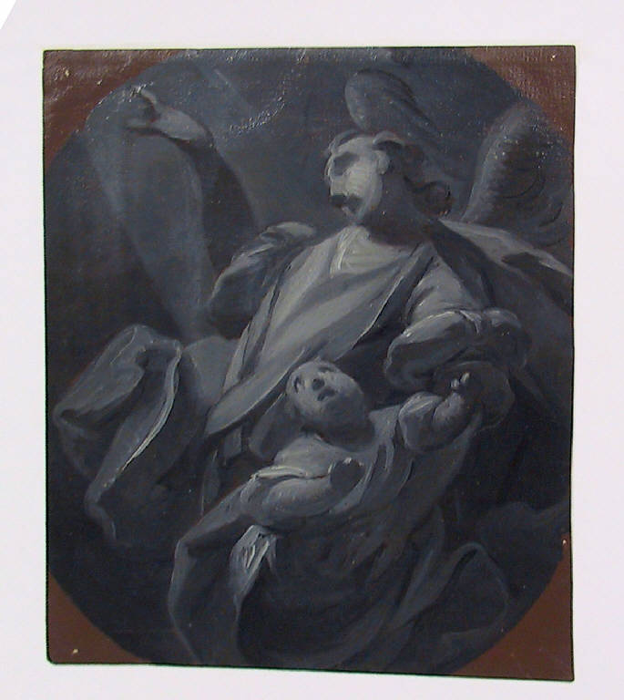 Angelo custode (dipinto, opera isolata) di Ligari Giovanni Pietro, Ligari Cesare (secondo quarto sec. XVIII)