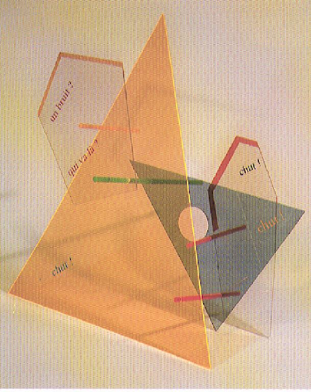 Sans titre, Costruzione geometrica (scultura, opera isolata) di La Peyrere Josee (fine sec. XX)