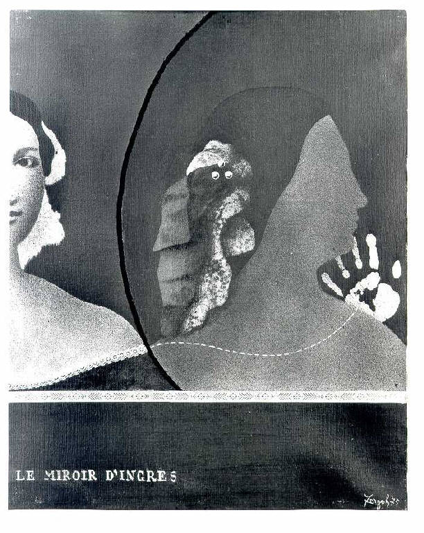 Le miroir d'Ingres, Figura femminile (dipinto, opera isolata) di Fergola Sergio (ultimo quarto sec. XX)