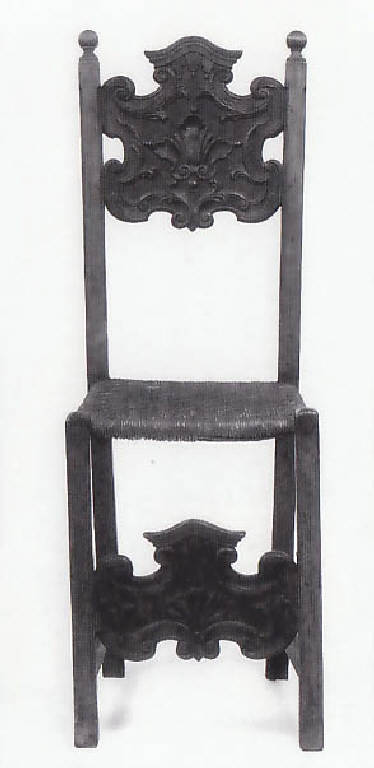 sedia di  (bottega) - bottega lombarda (prima metà, fine sec. XVIII, sec. XIX)