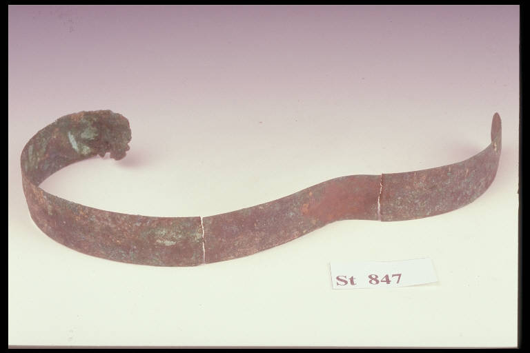 armilla a nastro - cultura di Golasecca (sec. VII a.C)