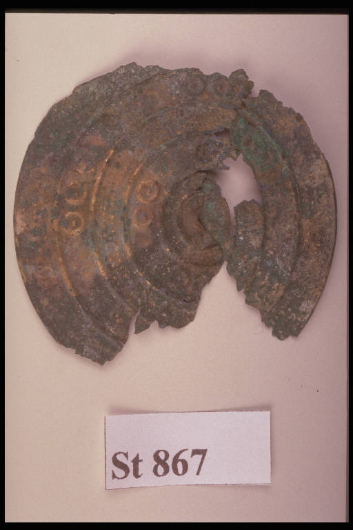 disco - cultura di Golasecca (sec. VII a.C)