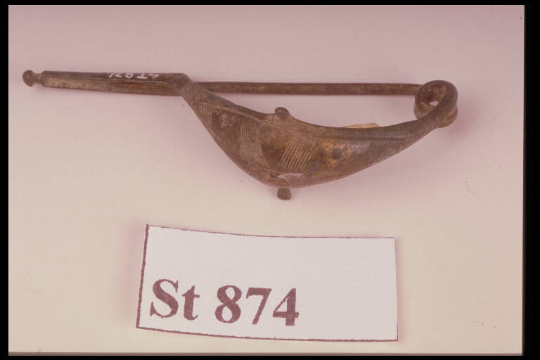 fibula a navicella - cultura di Golasecca (sec. VII a.C)