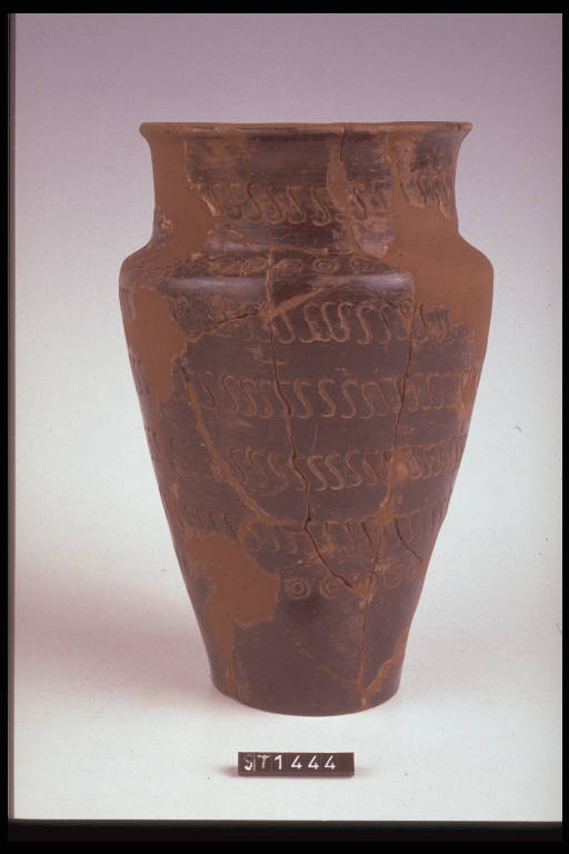 vaso situliforme - cultura di Golasecca (fine/ inizio secc. VI/ V a.C)