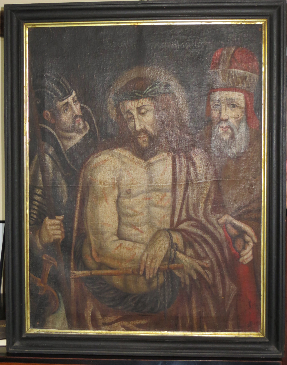 Pilato mostra Cristo al popolo (dipinto) - ambito marchigiano (sec. XVII)