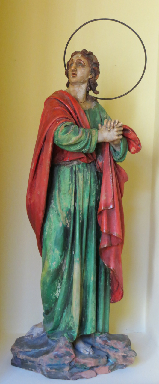 S.Giovanni Evangelista (statua, pendant) - manifattura marchigiana (sec. XVIII)