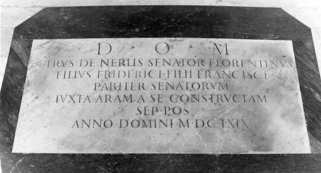 lapide commemorativa - ambito romano (seconda metà sec. XVII)