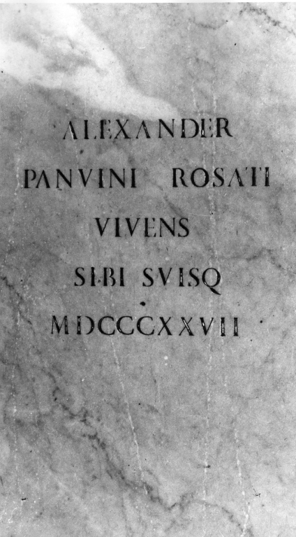 lapide tombale - ambito romano (secondo quarto sec. XIX)