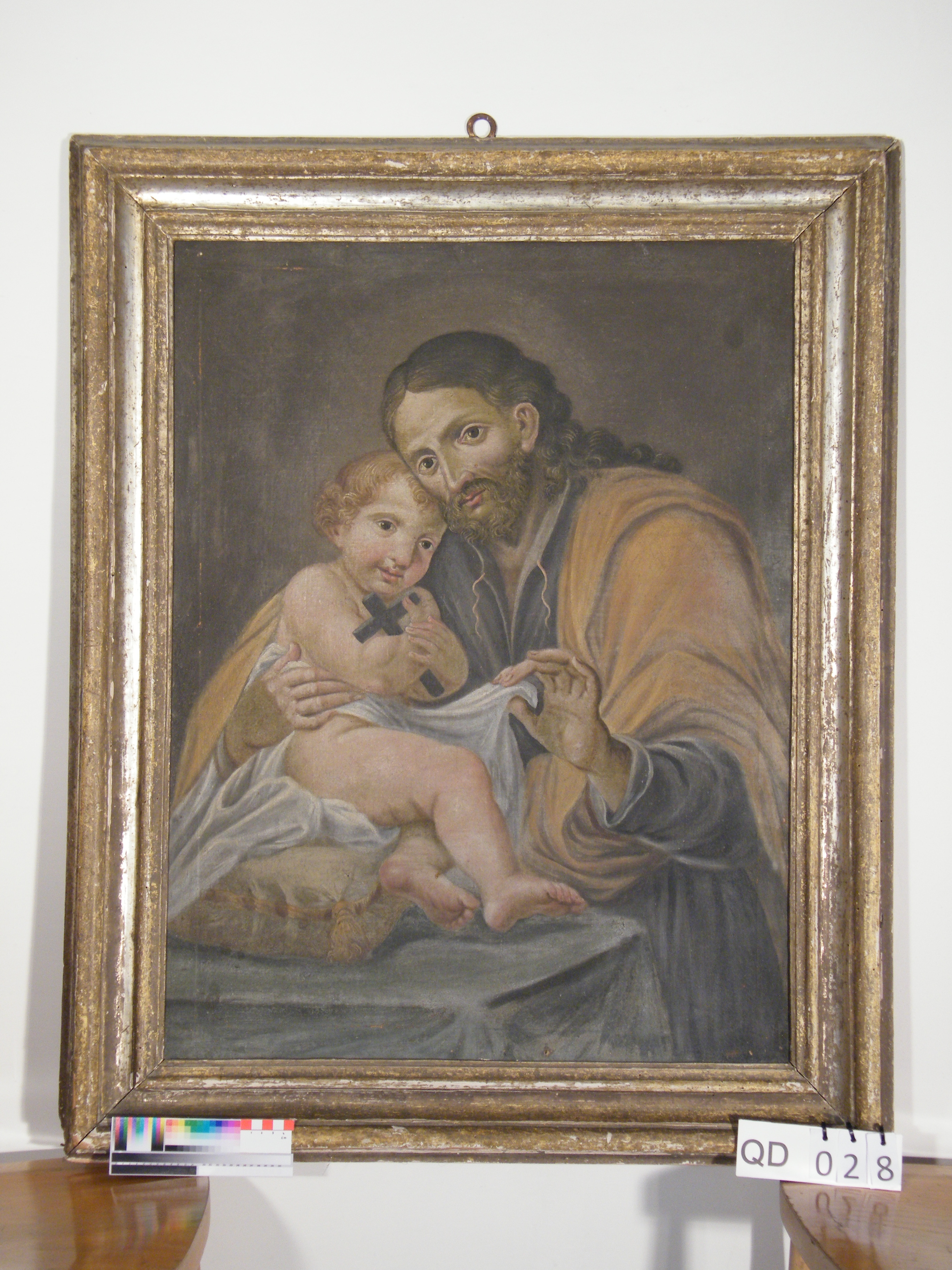 San Giuseppe e Gesù Bambino (dipinto) - ambito marchigiano (sec. XIX)