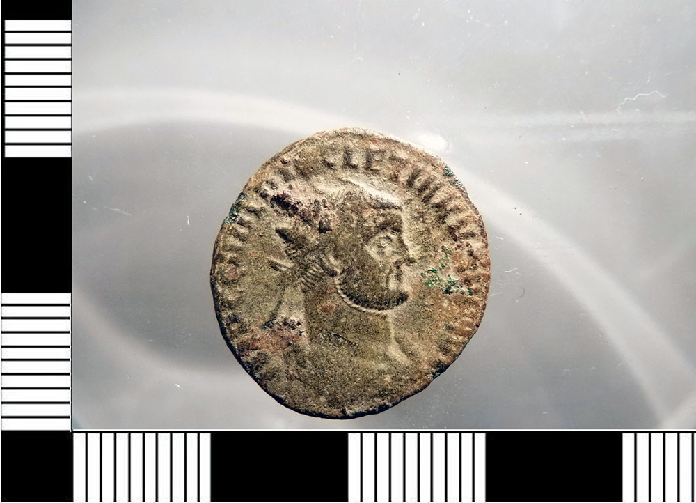 moneta - frazione di follis (Eta' di Diocleziano)