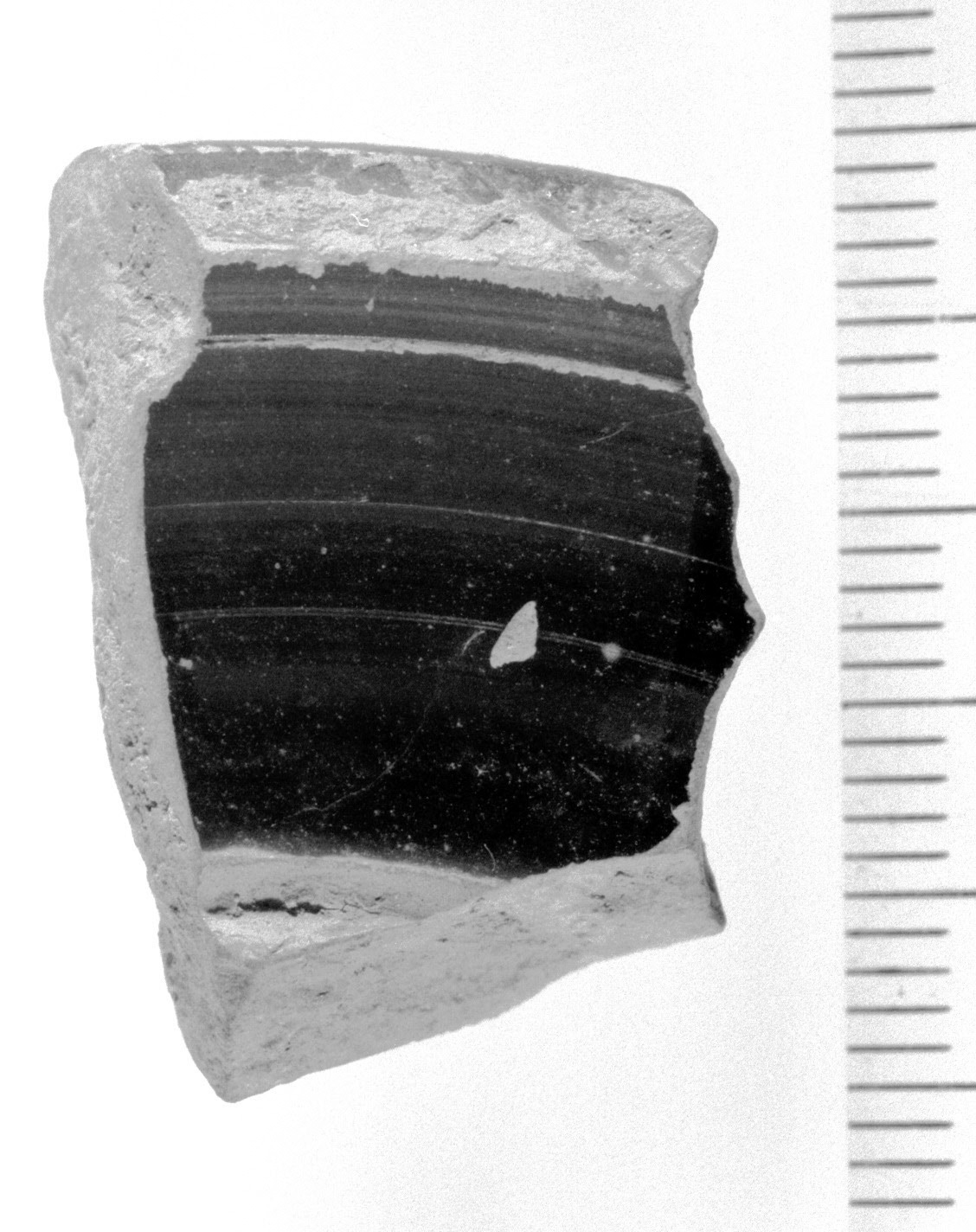 orlo di vaso di forma aperta/ frammento (sec. IV a.C)