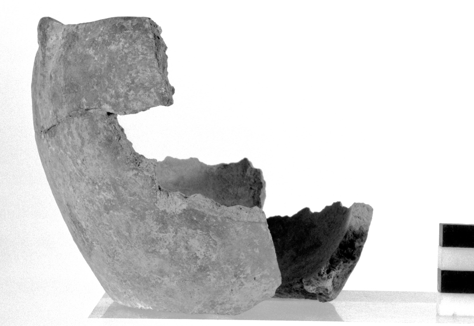 olletta cilindro-ovoide/ frammento - fase Piceno V (secc. V - IV a.C)