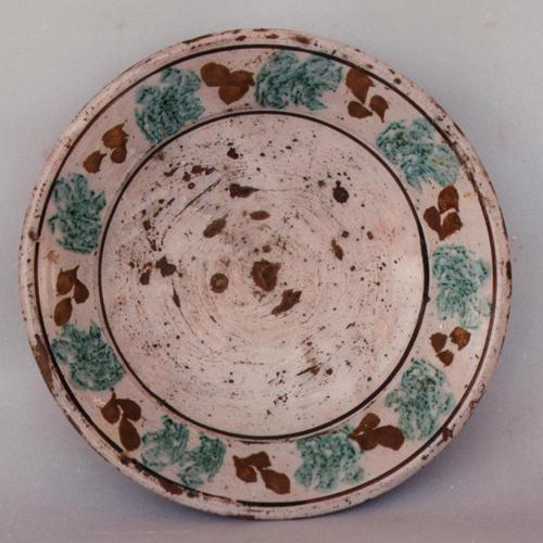 piatto, piatto, vasellame da cucina - artigianato contadino (sec. XX inizio, da 1900 a 1910)