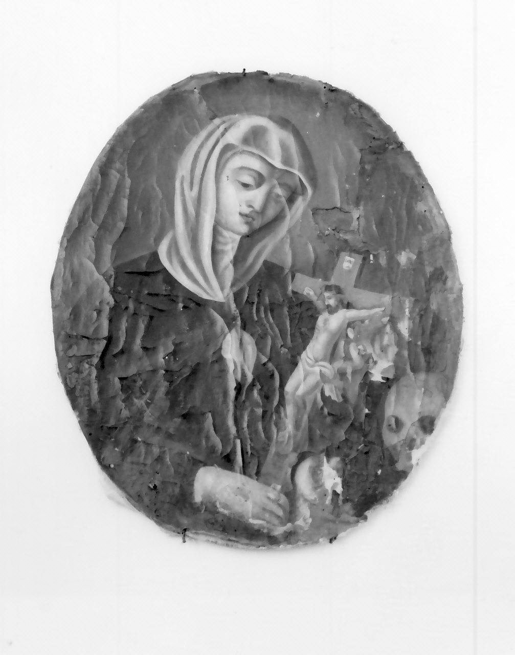 Santa Francesca Romana (dipinto, opera isolata) - ambito portoghese (sec. XVII)