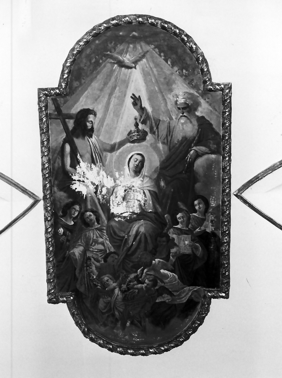 incoronazione di Maria Vergine (dipinto, opera isolata) - ambito calabrese (seconda metà sec. XIX)
