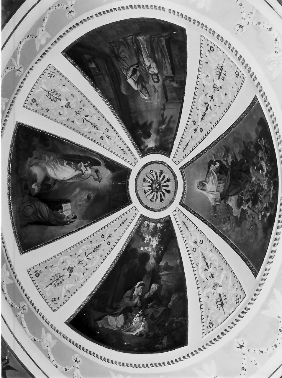 scena della vita di Maria (dipinto, ciclo) di Russo Domenico (sec. XIX)