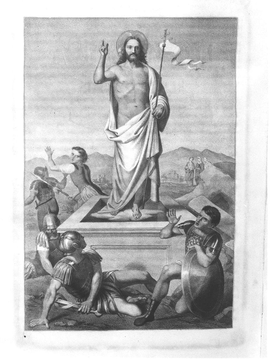 Resurrezione di Cristo (stampa, elemento d'insieme) - ambito fiorentino (sec. XIX)