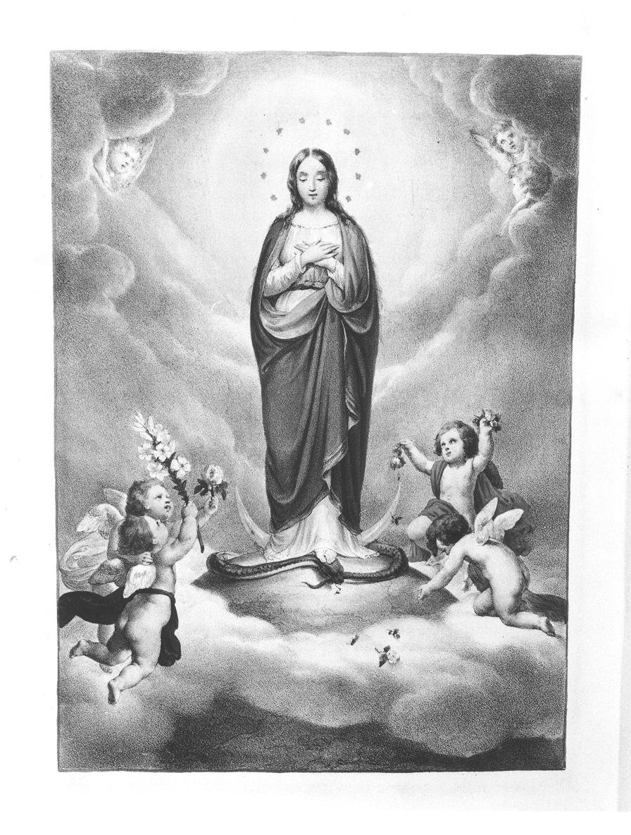 Madonna Immacolata (stampa, elemento d'insieme) - ambito fiorentino (sec. XIX)