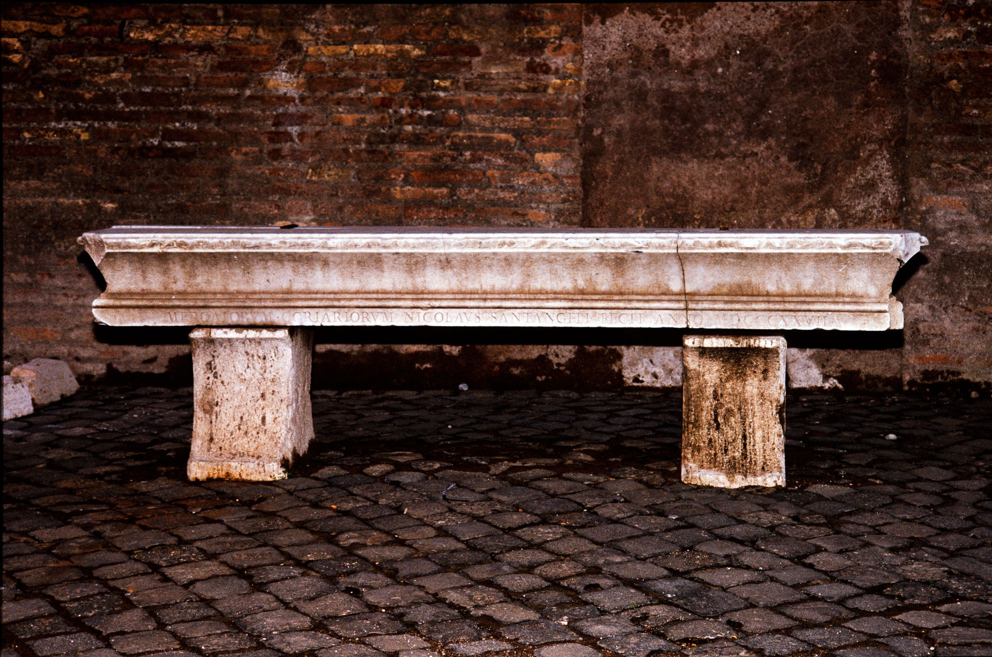 panchina, opera isolata - ambito romano (sec. XIX)