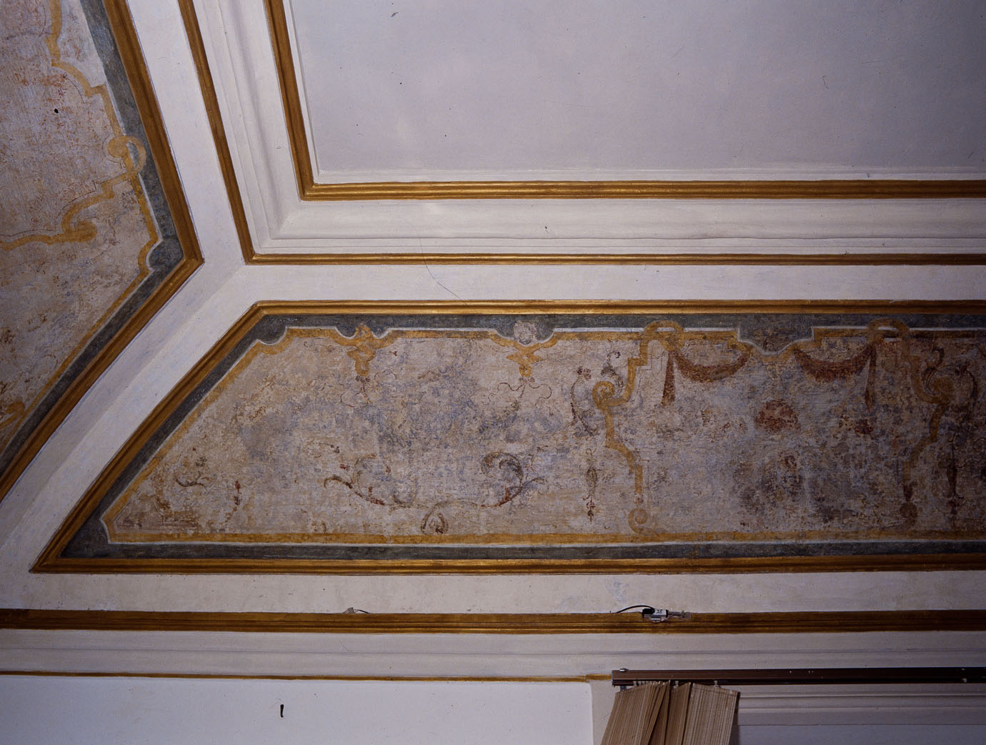 figura maschile (dipinto murale) - ambito romano (sec. XVIII)