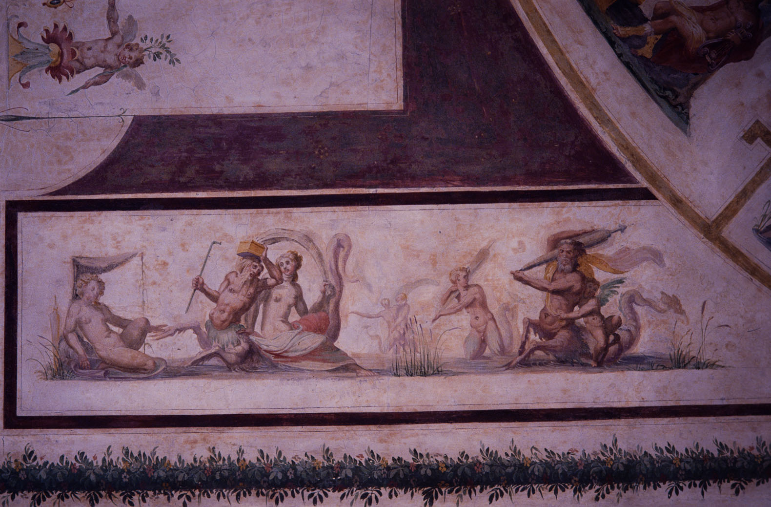 grottesche (dipinto murale, ciclo) di Rietti Domenico da Figline detto Zaga, Bonaccorsi Pietro detto Perin del Vaga (sec. XVI)