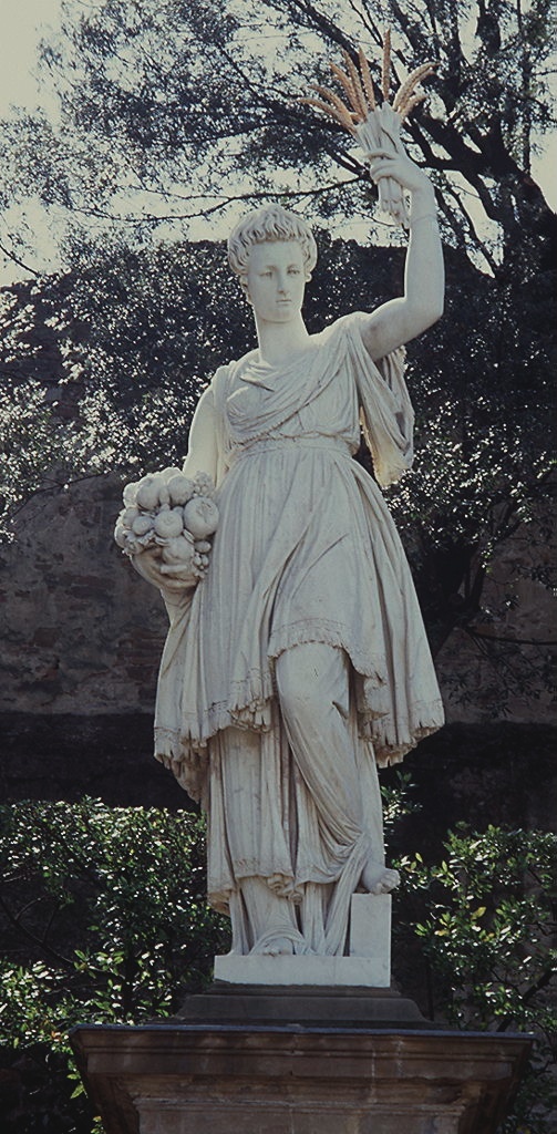 Abbondanza (statua) di Barbatelli Bernardino detto il Poccetti (e aiuti), Salvini Sebastiano (secc. XVI/ XVII)