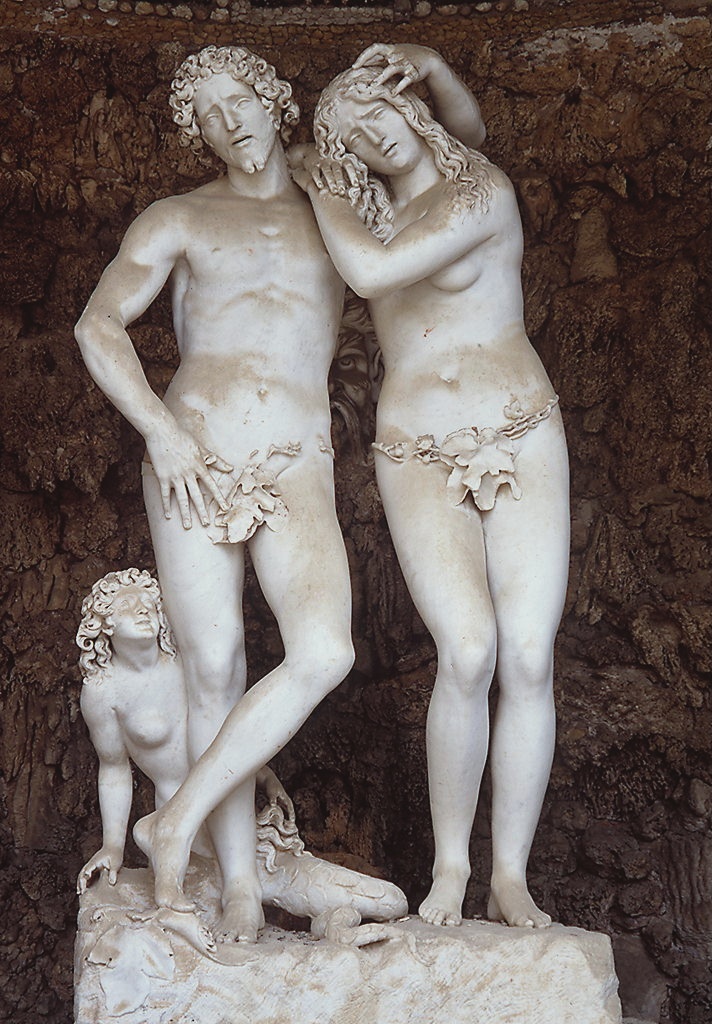 Adamo ed Eva (gruppo scultoreo) di Naccherino Michelangelo (fine/ inizio secc. XVI/ XVII)
