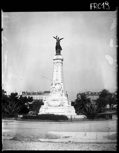 Nizza - Jardin Albert Premier - monumento (alla Vittoria) (negativo) di Rossi, Giovanni Battista (XX)