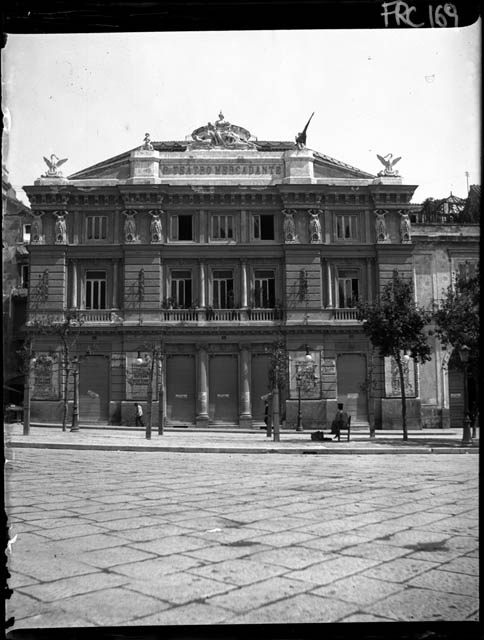 Napoli - Teatro Mercadante (negativo) di Rossi, Giovanni Battista (XX)