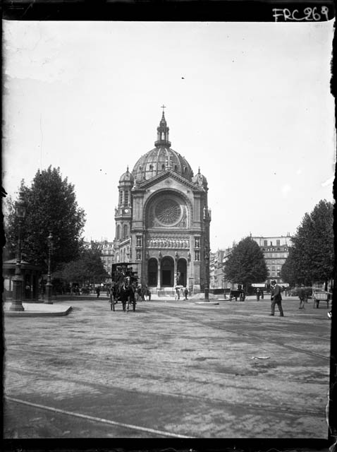 Parigi - Eglise de Saint Augustin (negativo) di Rossi, Giovanni Battista (XX)