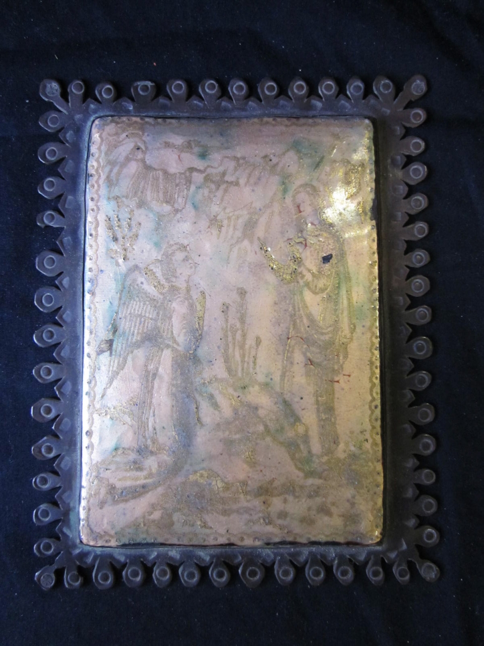 Annunciazione (placchetta, opera isolata) di Dal Moro Angelo (metà sec. XX)