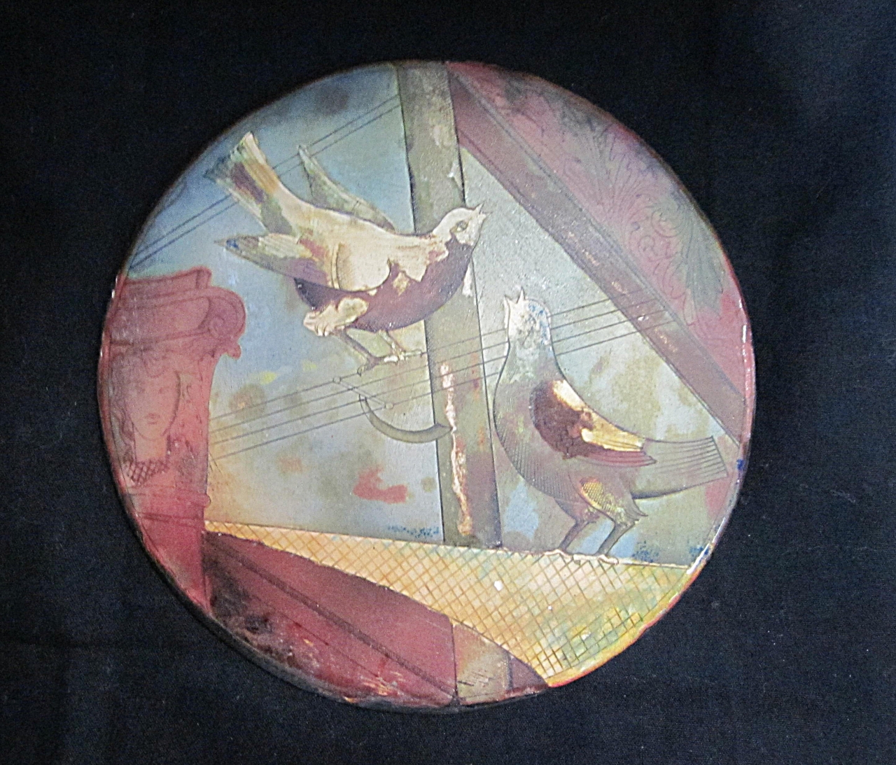 animali (piattino, opera isolata) di Dal Moro Angelo (metà sec. XX)