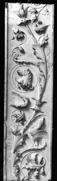 motivi decorativi a candelabra (calco) di Lelli Oronzio (bottega) (ultimo quarto sec. XIX)