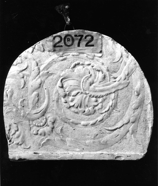 motivi decorativi con girali vegetali (calco) di Lelli Oronzio (bottega) (ultimo quarto sec. XIX)